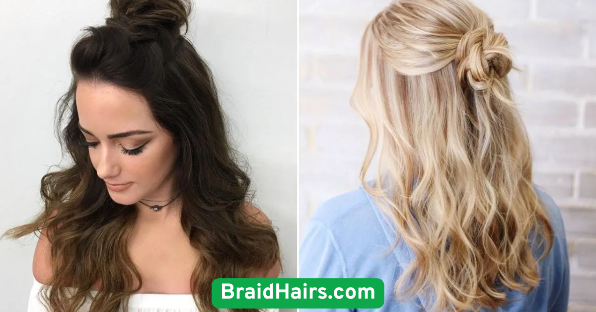 Half-Up Braided Bun