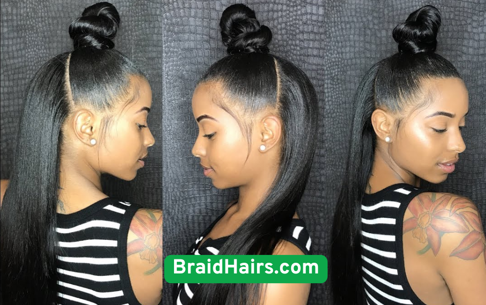 Half-Up Braided Top Knot