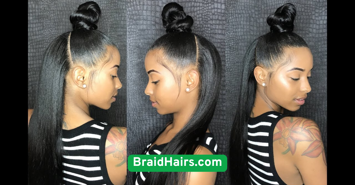 Half-Up Braided Top Knot