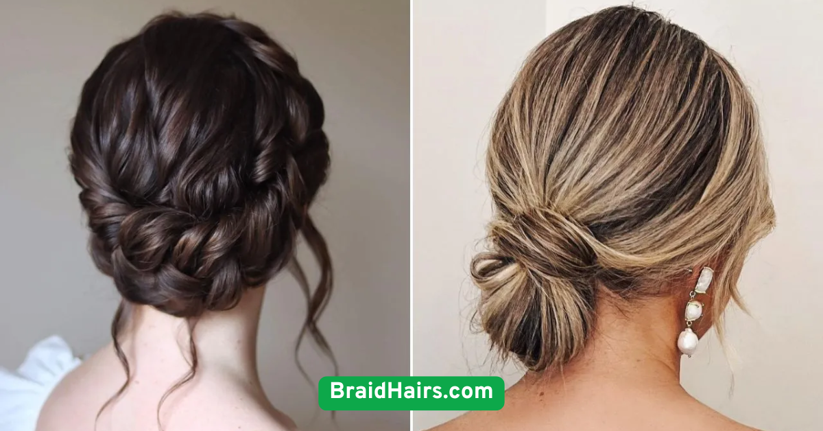Low Braided Bun for Quick Elegance