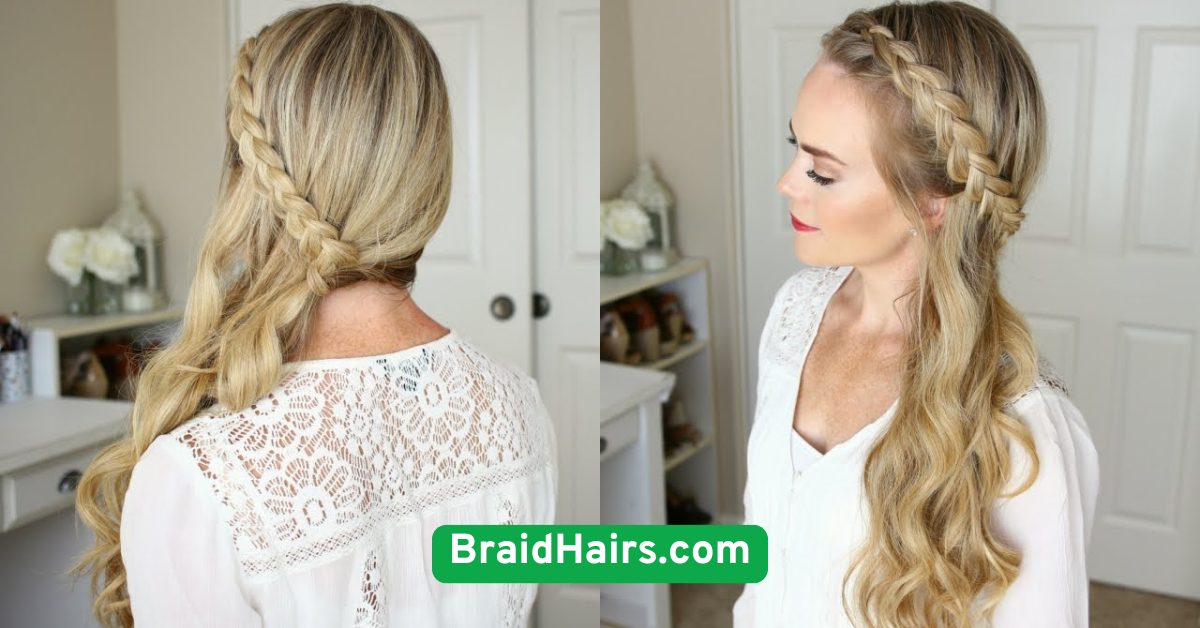 Side Swept Braid with Accessories