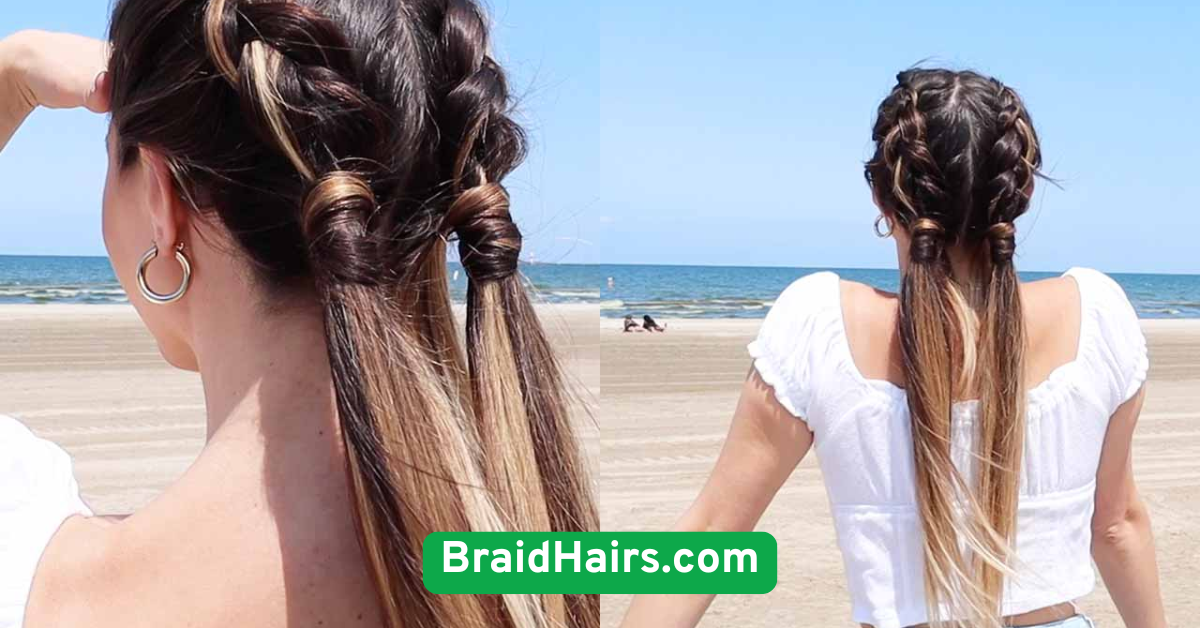 Twin Braids for a Playful Look