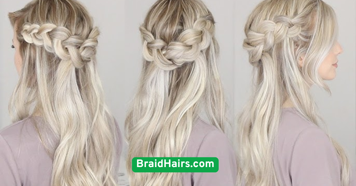 Half-Up Braided Crown