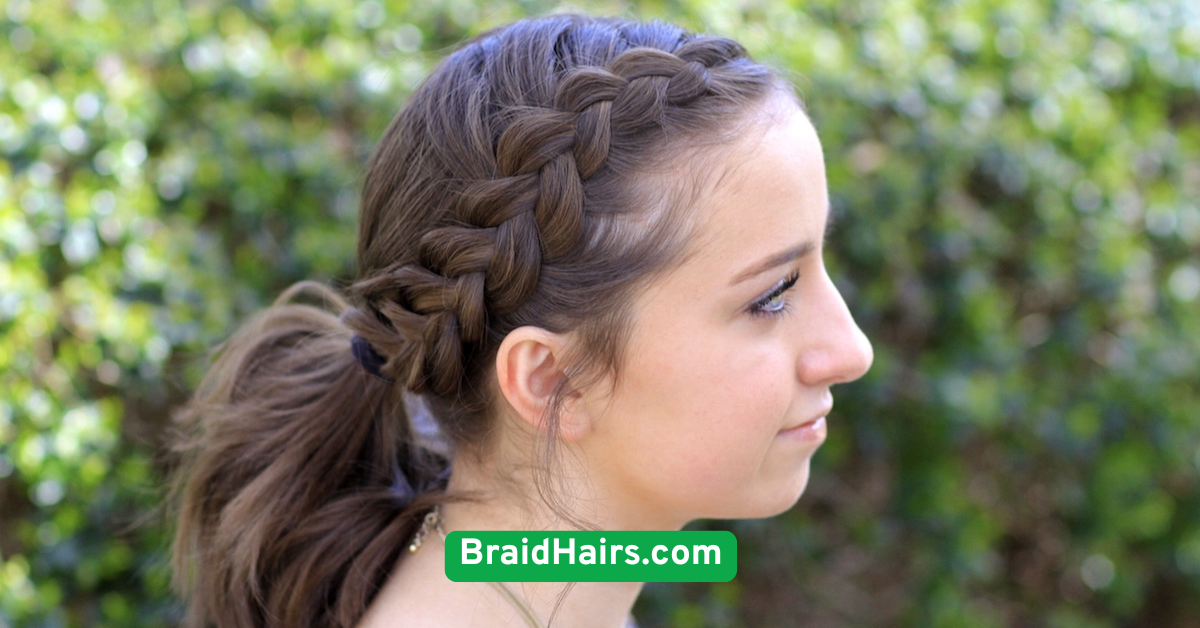  Accent Braid with Curls
