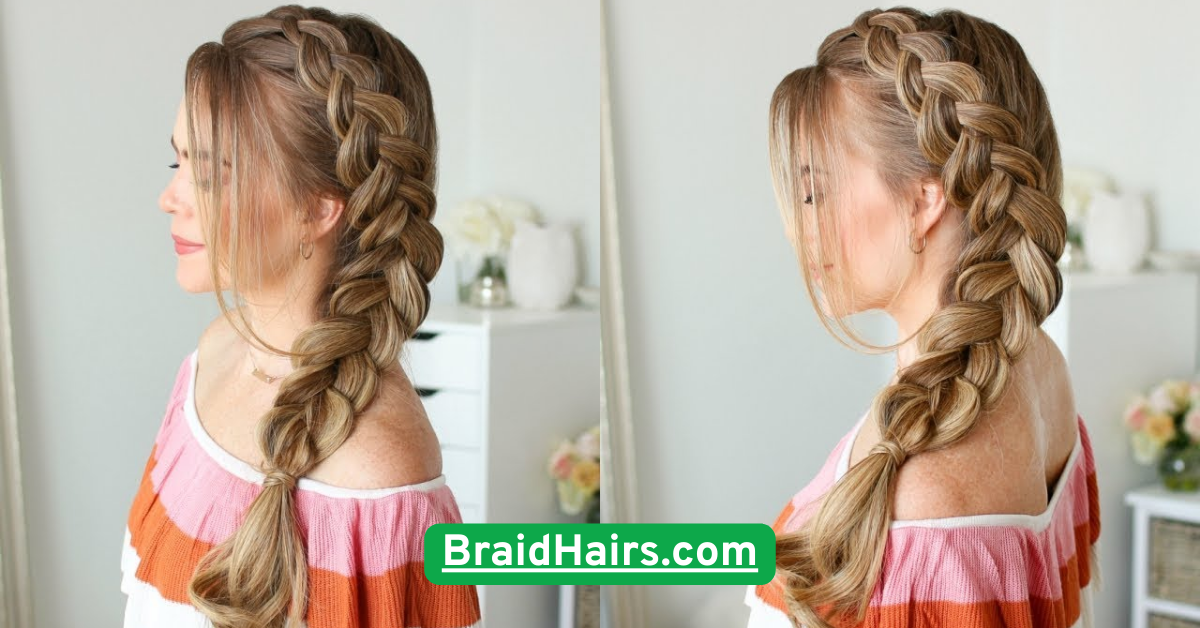 Side-Swept Lace Braid