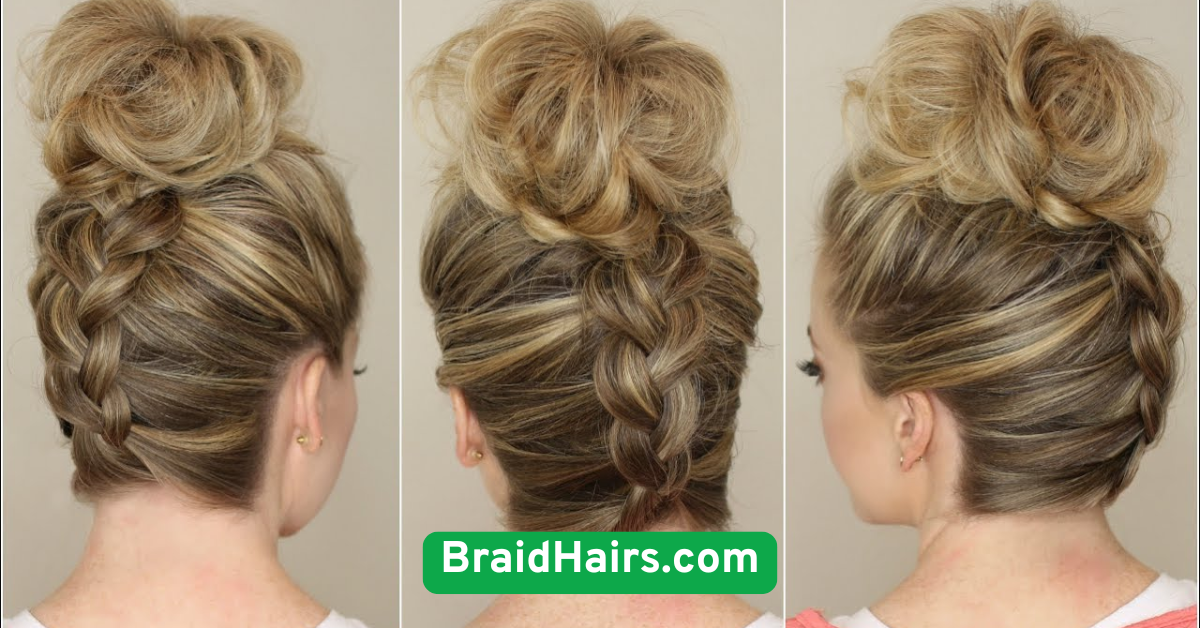 Reverse Braid from Nape to Crown