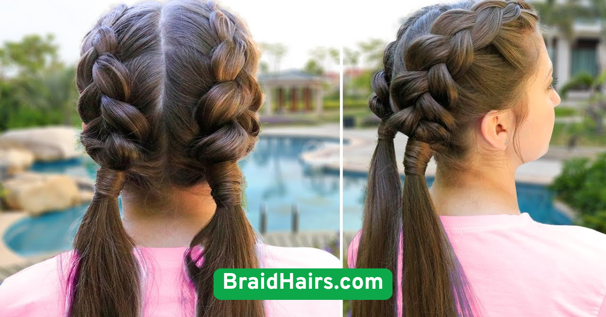 Double Dutch Braids for Secure All-Day Hold