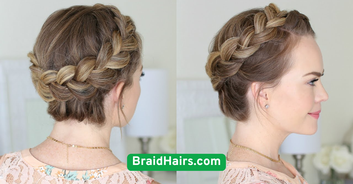 Dutch Crown Braid for an Elegant Touch