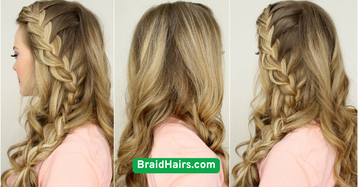  Accent Braids with Loose Hair