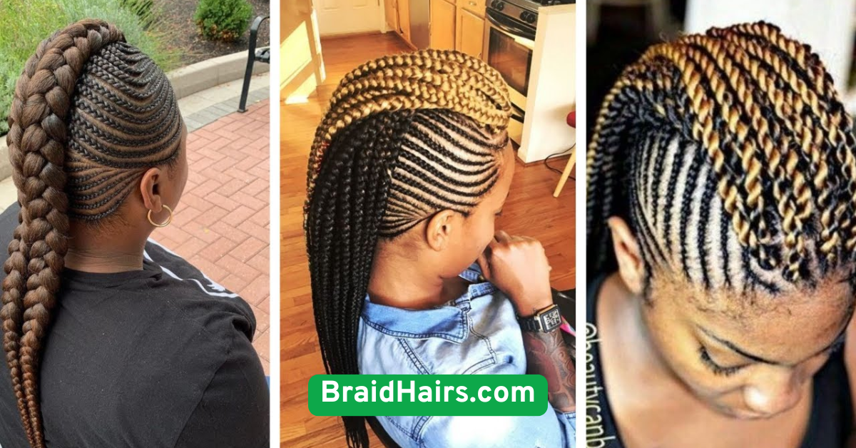 Braided Mohawk Look