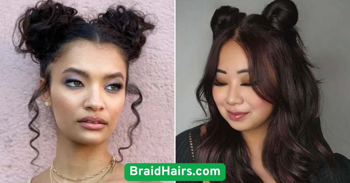 Braided Space Buns