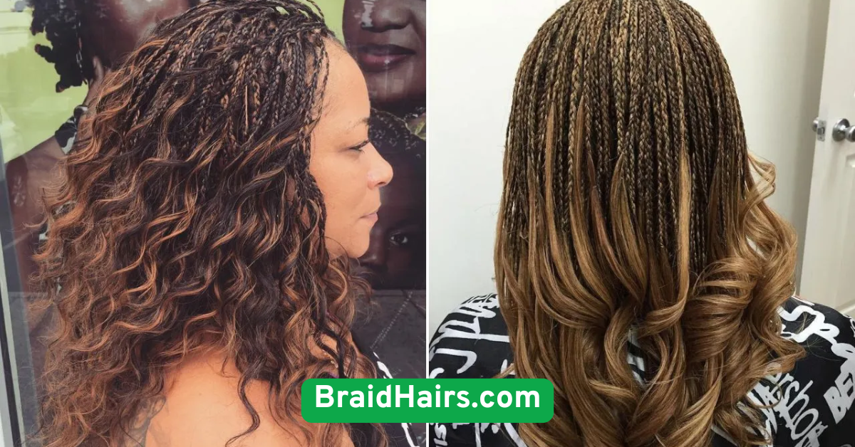 Mixed Texture Braids with Loose Ends