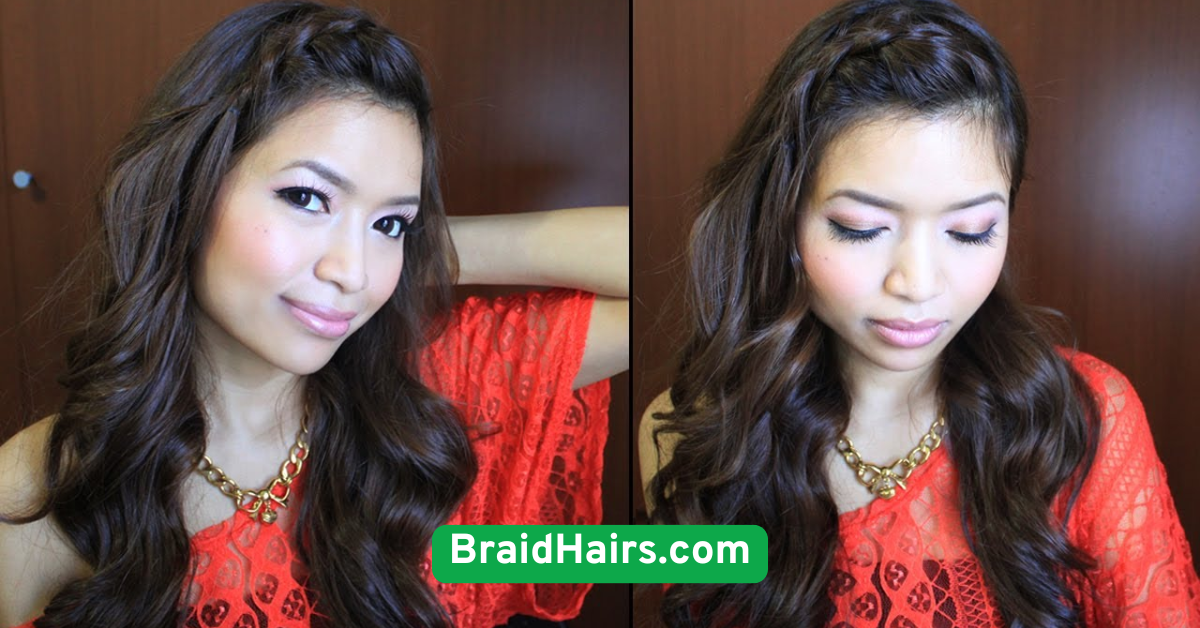 Braided Bangs with Long Hair