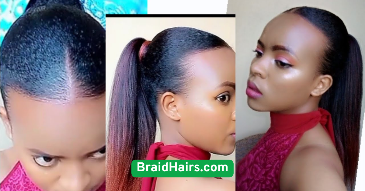 Sleek Braids with Hair Gel Finish