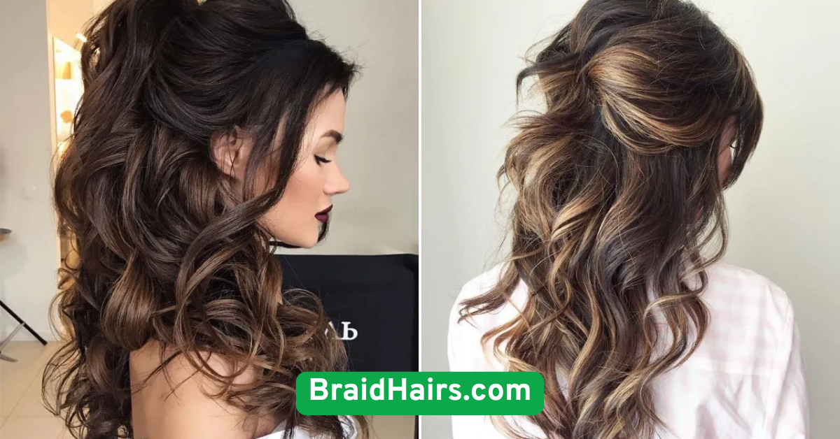 Half-Up Braid with Loose Waves