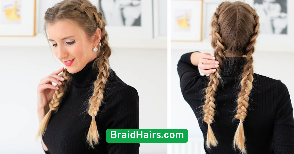 Sleek Dutch Braids for a Bold Look