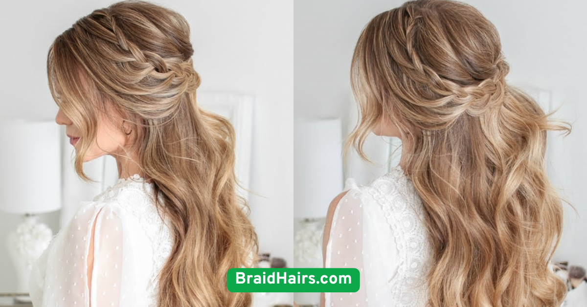 Half-Up Braided Crown