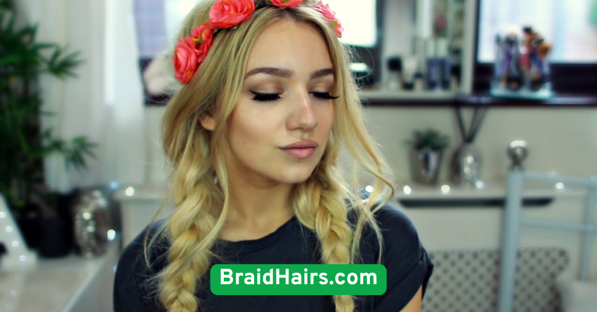 Messy Double Braids
