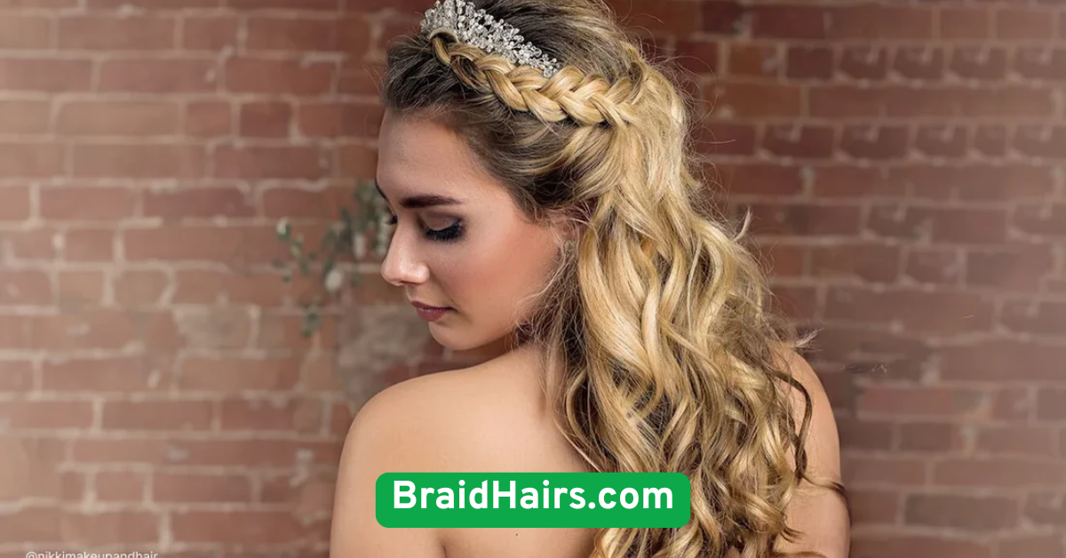 The Half-Up Crown Braid for Effortless Glam
