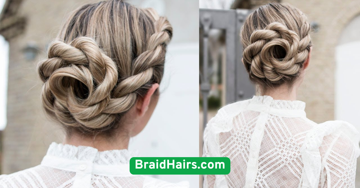 Twisted Rope Braid Updo