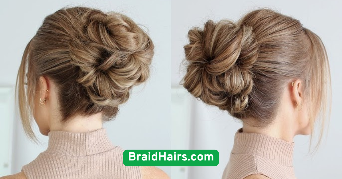 Messy Braided Bun: Chic & Carefree