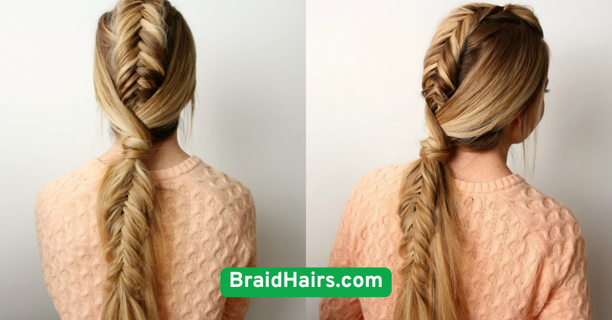 Fishtail Braids with a Messy Vibe