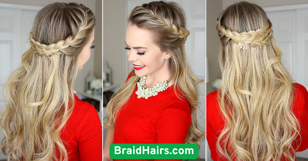 Half-Up Braided Crown