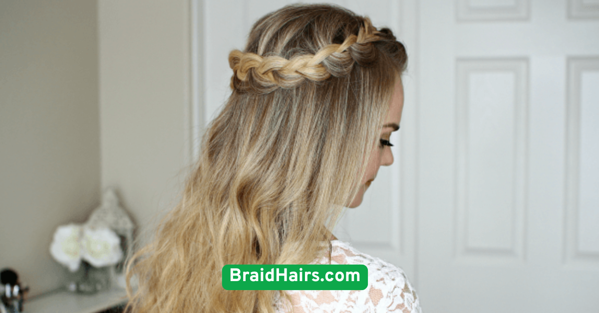 Half-Up Braided Halo