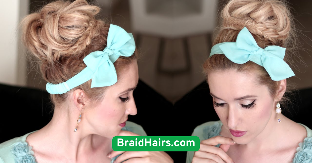 Messy Braided Updo for Effortless Glam