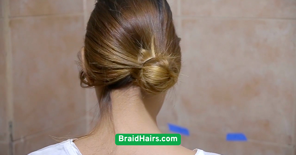Braided Low Bun for Formal Events