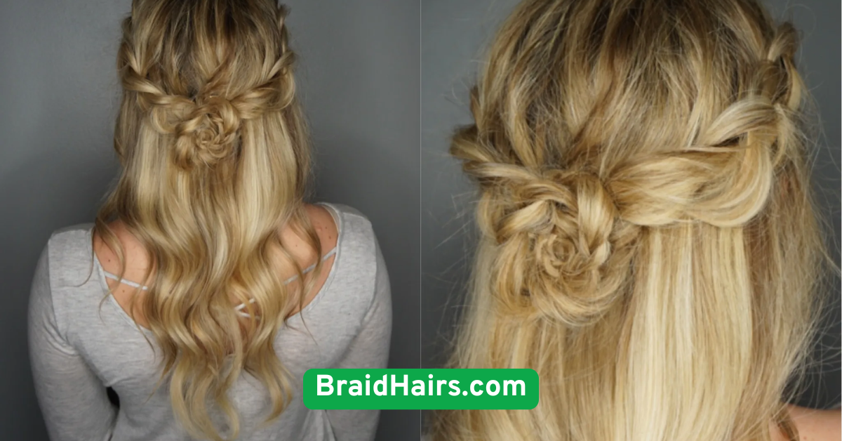 Half-Up Braided Bun