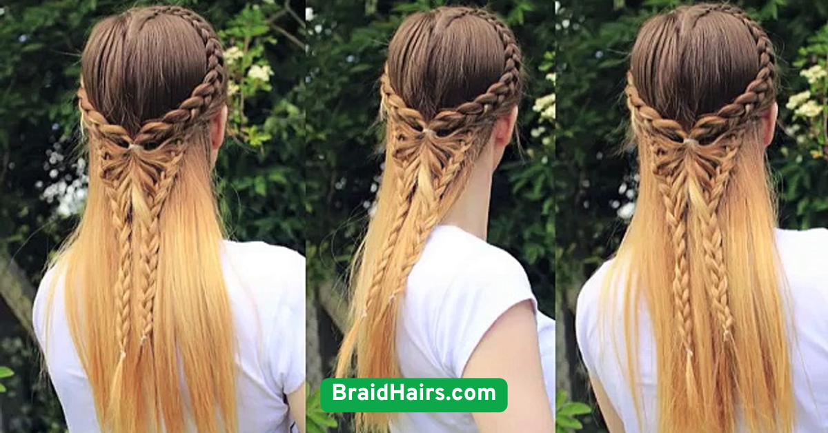 Half-Up Braided Bun