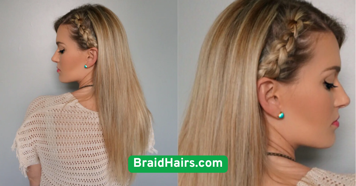 Half-Up Braided Crown for Lazy Days