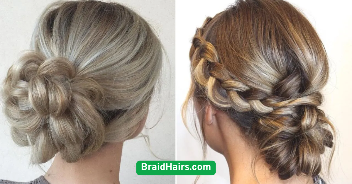 Messy Braid Bun for a Casual Day