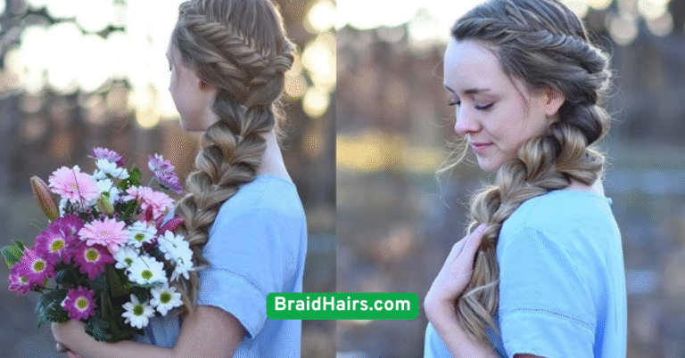 Side Braid with Loose Curls