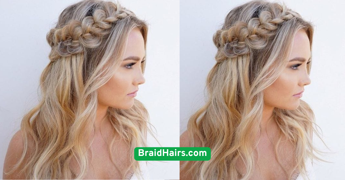 Half-Up Braided Crown