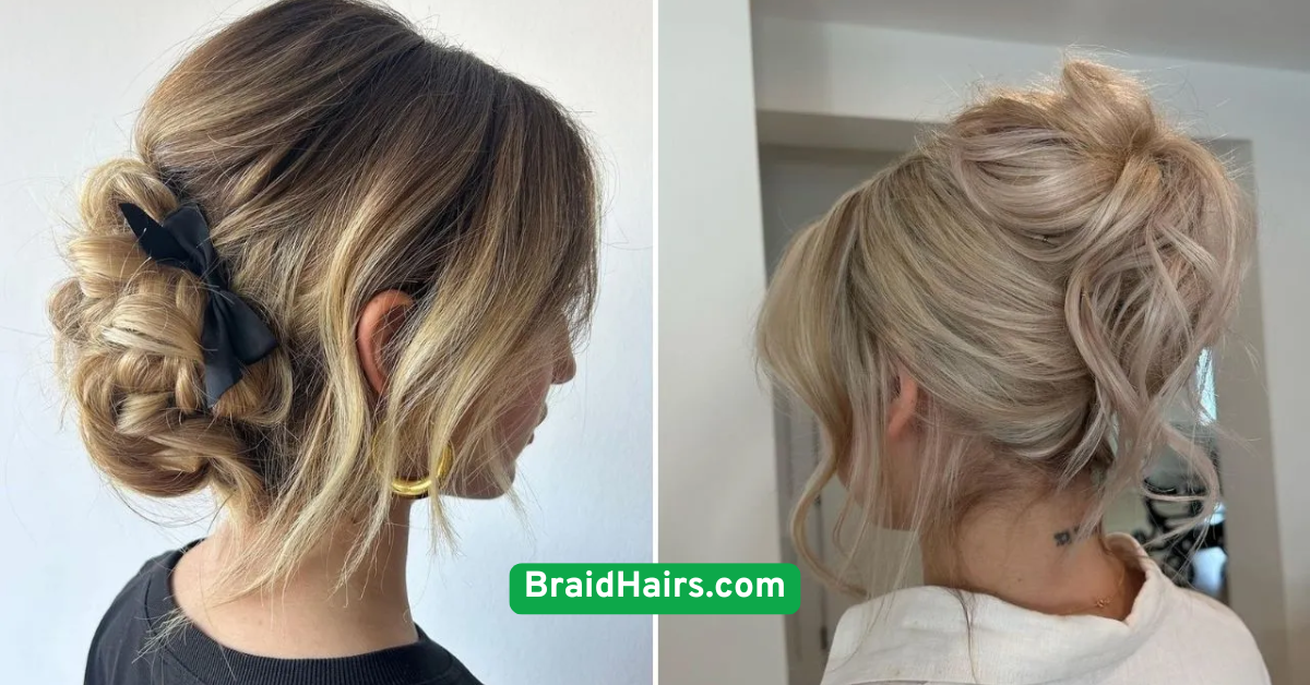 Messy Braid Bun
