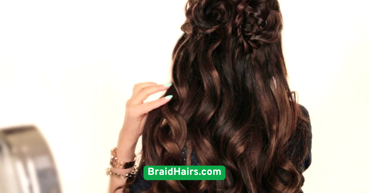 Half-Up Braided Bun