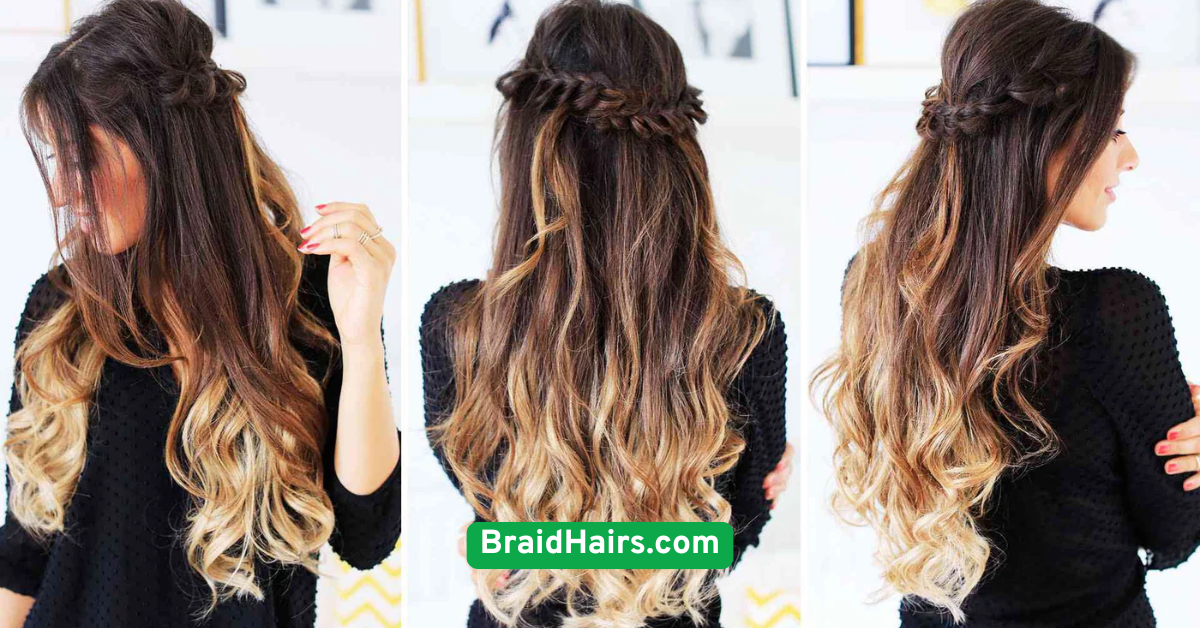 Half-Up Braided Crown
