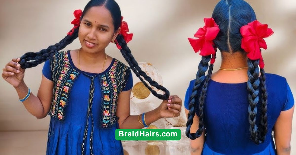 Twin Braids with Ribbons
