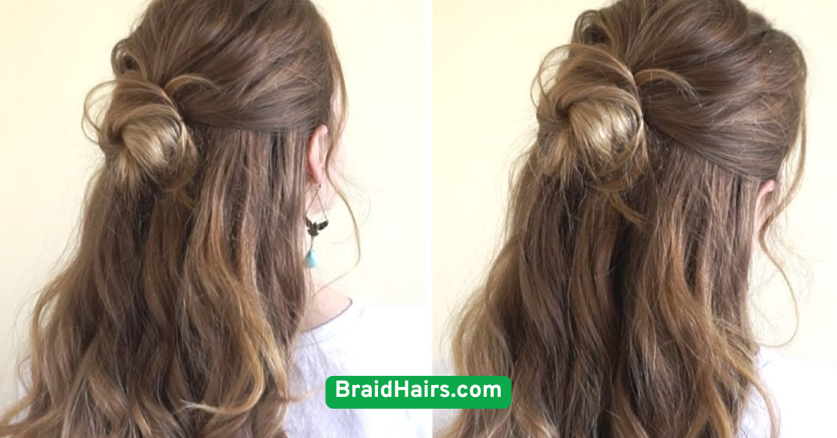 Half-Up Braided Bun