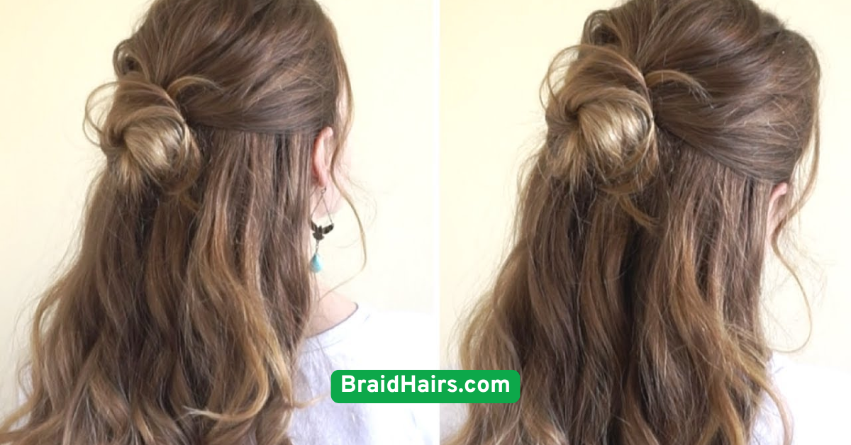Half-Up Braided Bun