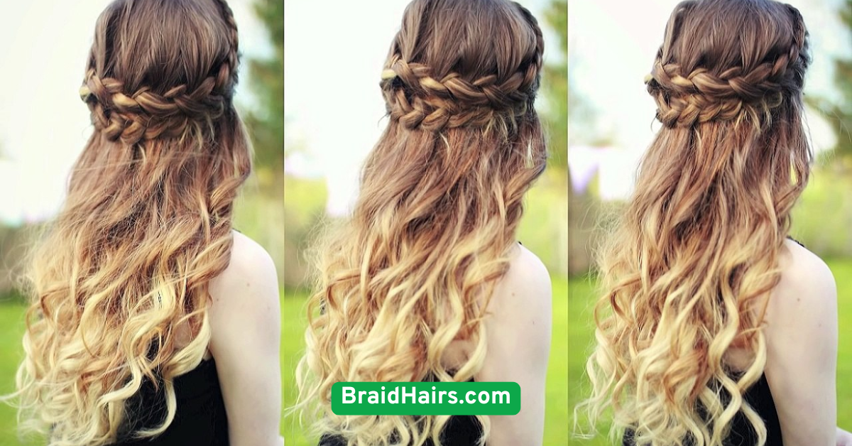 Side French Braid Bun