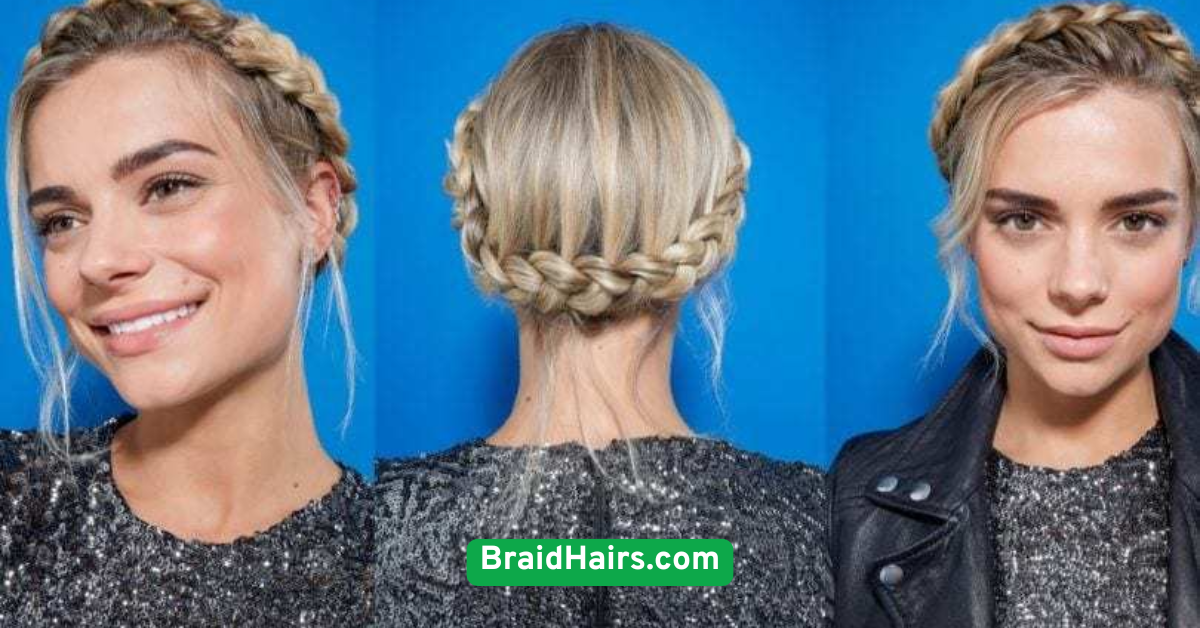 Half-Up Braided Crown