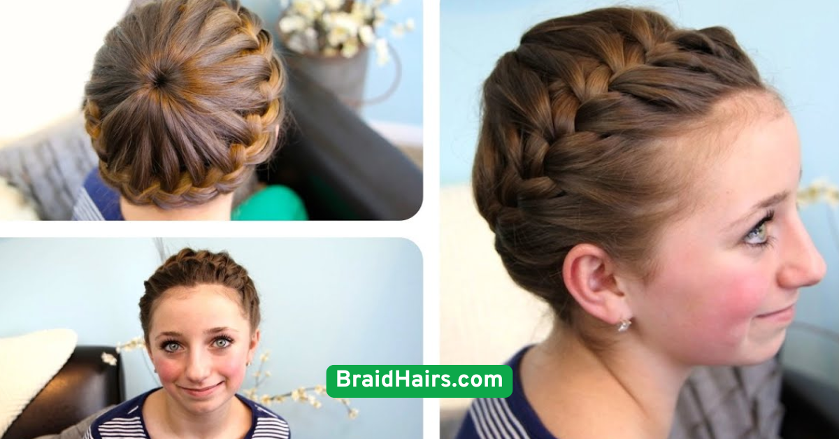 Braided Crown with Loose Waves