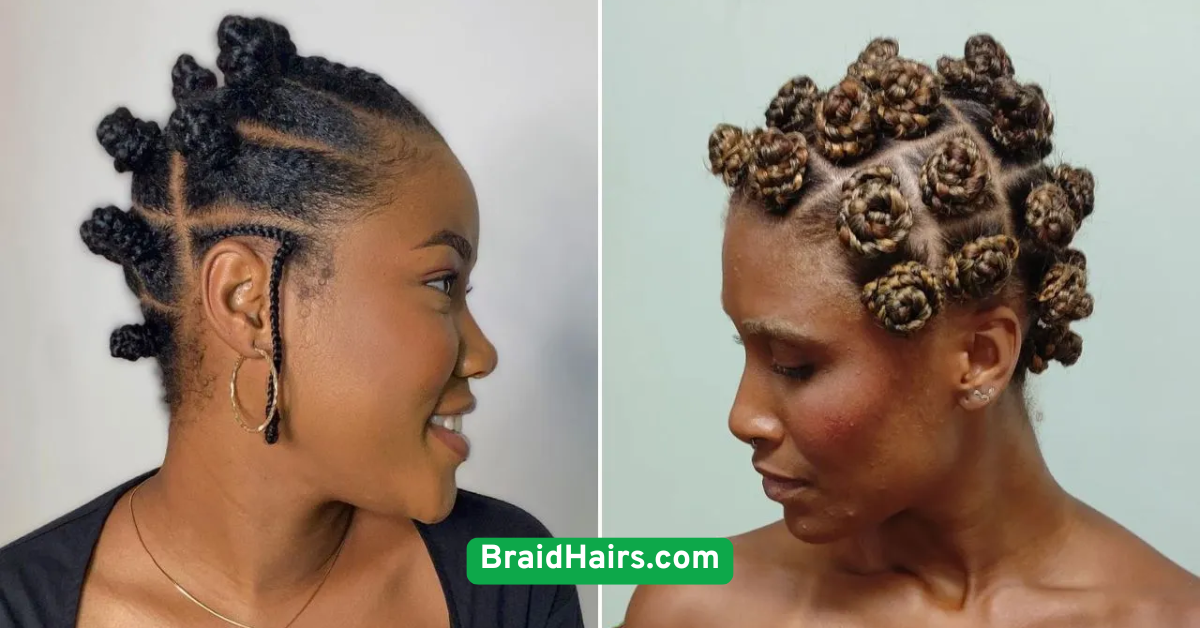 Bantu Knots with Braids