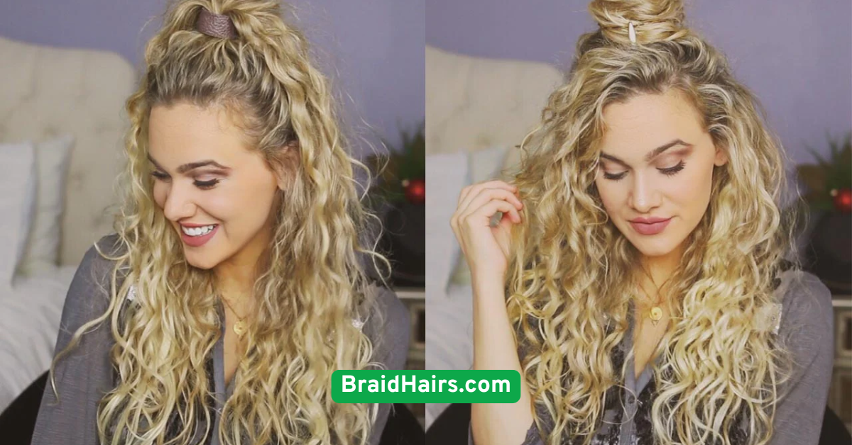Mini Braids on Curly Hair