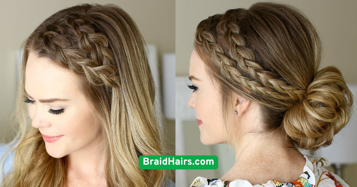 Half-Up Braided Crown