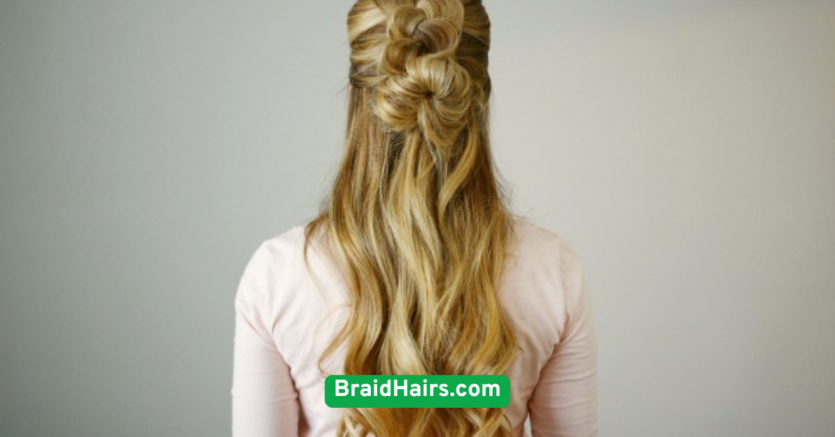 Half-Up Braided Bun