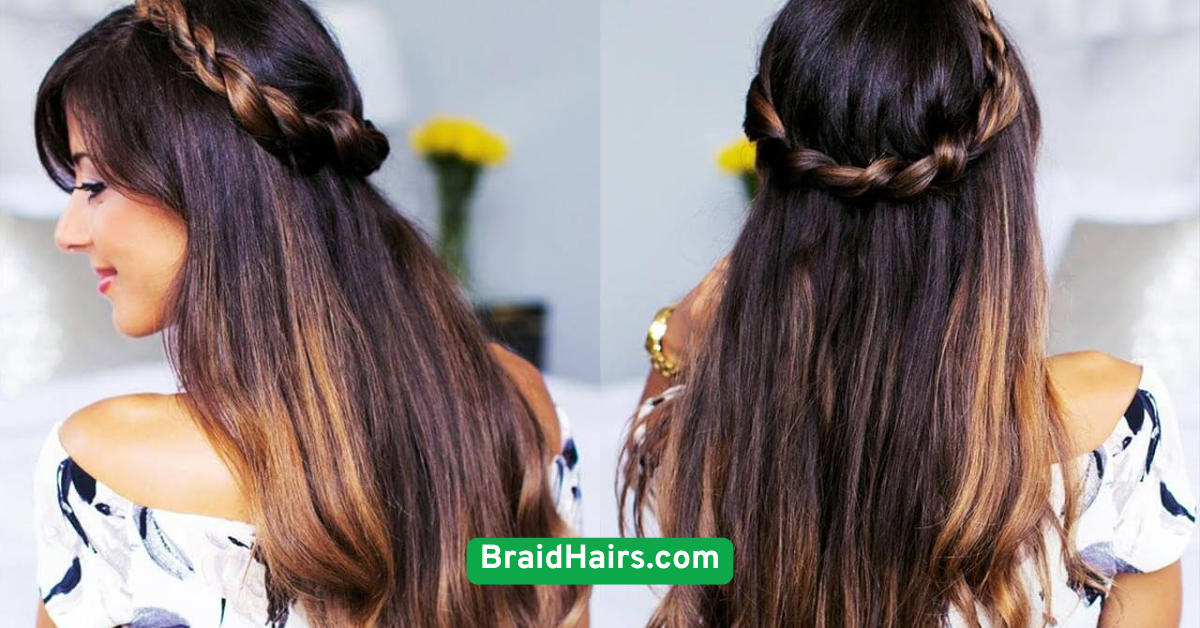 Half-Up Braided Crown
